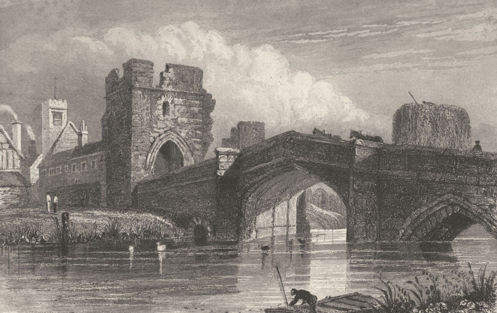 YORKSHIRE. York. DUGDALE 1845 old antique vintage print picture